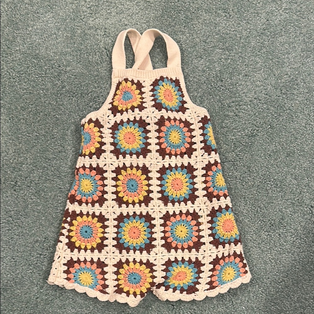 Zara Multicolor Crochet Kids Bodysuit